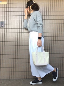 「Factor=（ファクターイコール）のアイテム（財布/小物）」を使った、maminnieさん（レディース・170cm）の春コーディネート