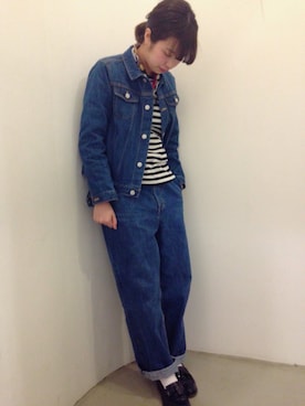 「My Fav. CHILD WOMAN（マイファブチャイルドウーマン）のアイテム」を使った、kinさん（レディース・156cm）の春コーディネート