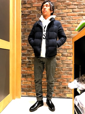 「ユニオンステーション」｜「アイテム（ブーツ）」を使った、ららぽーと富士見UNIONSTATIONさん（メンズ・165cm）の冬コーディネート