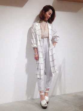 「SNIDEL（スナイデル）のアイテム（パンプス）」を使った、shizuka ishiguroさん（レディース・162cm）の春コーディネート