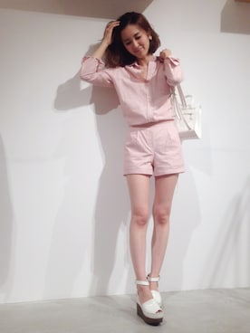 「SNIDEL（スナイデル）のアイテム（パンプス）」を使った、shizuka ishiguroさん（レディース・162cm）の春コーディネート