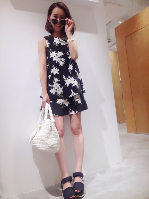 Shizuka Ishiguro Usagi Online Store Snidelのミニワンピースを使ったコーディネート Wear