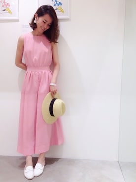 「フェススタイル」｜「アイテム（ワンピース/ドレス）」を使った、shizuka ishiguroさん（レディース・162cm）の夏コーディネート