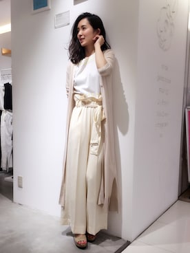 「LILY BROWN（リリーブラウン）のアイテム（その他トップス）」を使った、shizuka ishiguroさん（レディース・162cm）の春コーディネート