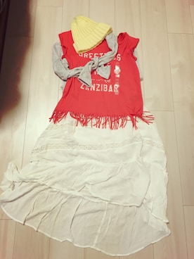 「子供服」｜「アイテム（ノーカラージャケット）」を使った、kerorinさん（レディース・151cm）の春コーディネート