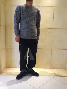 「TAKAHIROMIYASHITATheSoloIst.（タカヒロミヤシタザソロイスト）のアイテム（その他パンツ）」を使った、H.Satoさん（メンズ・167cm）の秋コーディネート