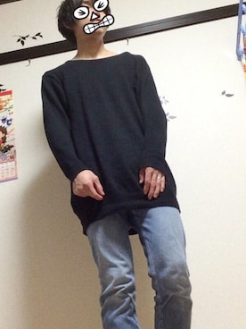 「黒ニット」｜kazuさん（メンズ・173cm）の秋コーディネート