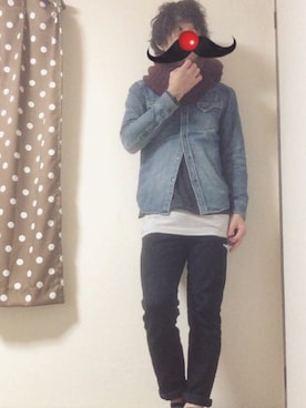 「BRING ON THE NOISE（ブリングオンザノイズ）のアイテム」を使った、kazuさん（メンズ・173cm）の冬コーディネート