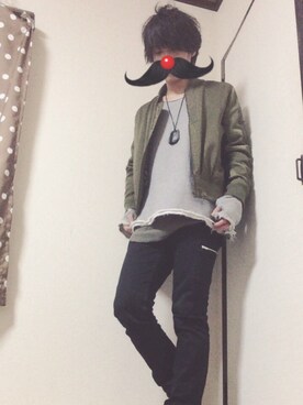 「UU（ユニクロ　アンダーカバー）のアイテム（パンツ）」を使った、kazuさん（メンズ・173cm）の冬コーディネート