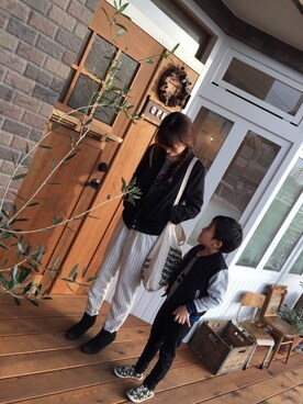 「URBAN RESEARCH（アーバンリサーチ）のアイテム（スタジャン）」を使った、アキームさん（レディース・159cm）の冬コーディネート