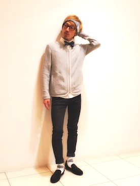 「アイテム（蝶ネクタイ）」を使った、hairresortclampさん（メンズ・168cm）の秋コーディネート