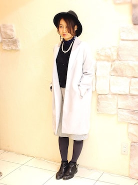 「チェスター」｜「アイテム（帽子）」を使った、hairresortclampさん（レディース・163cm）の冬コーディネート