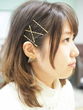 「WEGO（ウィゴー）のアイテム（ピアス（片耳用））」を使った、hairresortclampさん（レディース・154cm）の冬コーディネート