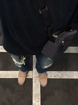 「ANDSUNS（アンドサンズ）のアイテム（パンツ）」を使った、shimoⓂ️さん（メンズ・171cm）の秋コーディネート