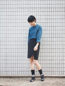 「ハイネックトップス」｜watanabe.さん（レディース・163cm）の春コーディネート