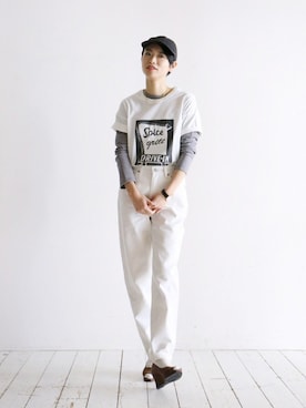 「ボーイズデニム」｜watanabe.さん（レディース・163cm）の冬コーディネート