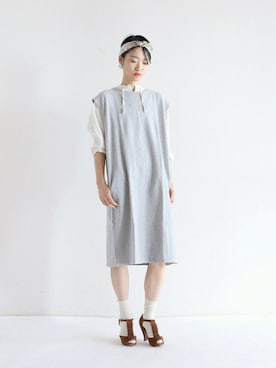 「FIL DE FER（フィルデフェール）のアイテム（ワンピース/ドレス）」を使った、watanabe.さん（レディース・163cm）の春コーディネート