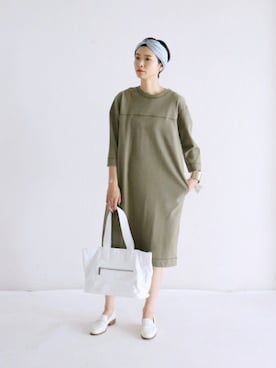 「FIL DE FER（フィルデフェール）のアイテム（ワンピース/ドレス）」を使った、watanabe.さん（レディース・163cm）の夏コーディネート