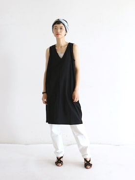 「FIL DE FER（フィルデフェール）のアイテム（ワンピース/ドレス）」を使った、watanabe.さん（レディース・163cm）の夏コーディネート