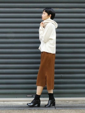 「FIL DE FER（フィルデフェール）のアイテム（ワンピース/ドレス）」を使った、watanabe.さん（レディース・163cm）の秋コーディネート