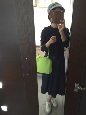 「ガウチョパンツ」｜「アイテム（デニムパンツ）」を使った、star☆さん（レディース・160cm）の春コーディネート