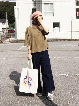 Wego Disneyトートバッグを使った人気ファッションコーディネート Wear