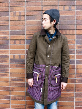 「JUNYA WATANABE MAN（ジュンヤワタナベマン）のアイテム（カバーオール）」を使った、memphisさん（メンズ・175cm）の冬コーディネート