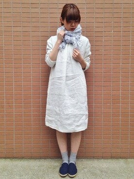 「春ワンピ」｜「アイテム（その他シューズ）」を使った、おかださん（レディース・164cm）の春コーディネート