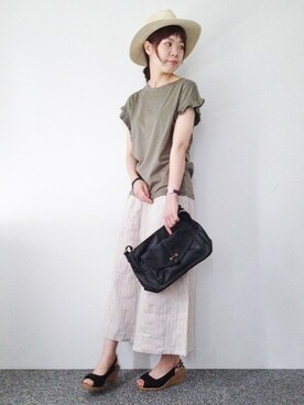 おかださん（レディース・164cm）の夏コーディネート