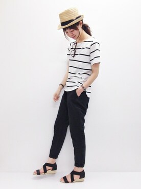 おかださん（レディース・164cm）の夏コーディネート