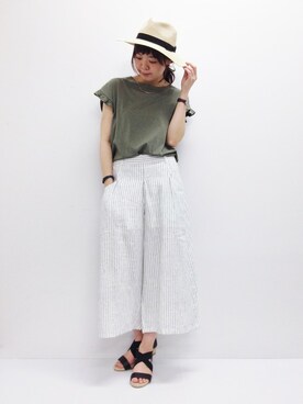 おかださん（レディース・164cm）の夏コーディネート