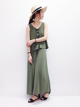 おかださん（レディース・164cm）の夏コーディネート