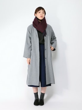 「LBC（エルビーシー）のアイテム（ブルゾン）」を使った、おかださん（レディース・164cm）の秋コーディネート