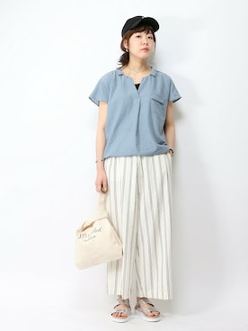 おかださん（レディース・164cm）の夏コーディネート