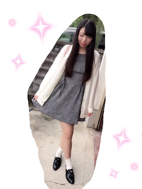 「TITTY&CO.（ティティーアンドコー）のアイテム（その他アウター）」を使った、ゆなちむさん（レディース・169cm）の秋コーディネート