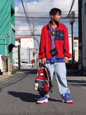 「TOMMY HILFIGER（トミーヒルフィガー）のアイテム（その他アウター）」を使った、YUTAROさん（メンズ・178cm）の冬コーディネート
