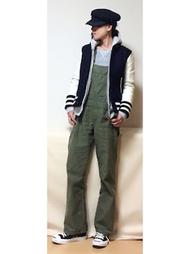 「ママファッション」｜「アイテム（スタジャン）」を使った、haruharu0907さん（レディース・165cm）の秋コーディネート