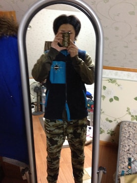 「F.C.R.B.（エフシーアールビー）のアイテム（その他アウター）」を使った、オクシンさん（メンズ・170cm）の冬コーディネート