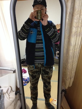 「F.C.R.B.（エフシーアールビー）のアイテム（その他アウター）」を使った、オクシンさん（メンズ・170cm）の春コーディネート