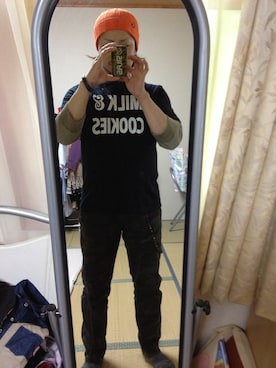 「n(n) BY NUMBER (N)INE（エヌエヌバイナンバーナイン）のアイテム（トップス）」を使った、オクシンさん（メンズ・170cm）の春コーディネート