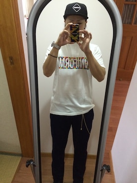 「uniform experiment」｜「アイテム（アクセサリー）」を使った、オクシンさん（メンズ・170cm）の夏コーディネート