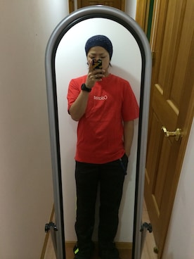 「F.C.R.B.（エフシーアールビー）のアイテム（ウォレットチェーン）」を使った、オクシンさん（メンズ・170cm）の秋コーディネート