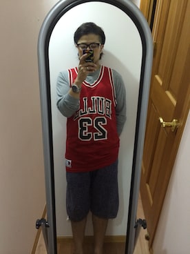 「GENERAL RESEARCH（ジェネラルリサーチ）のアイテム（パンツ）」を使った、オクシンさん（メンズ・170cm）の秋コーディネート