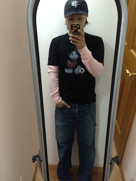 「F.C.R.B.（エフシーアールビー）のアイテム（ウォレットチェーン）」を使った、オクシンさん（メンズ・170cm）の秋コーディネート