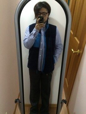 「uniform experiment」｜「アイテム（その他アウター）」を使った、オクシンさん（メンズ・170cm）の冬コーディネート
