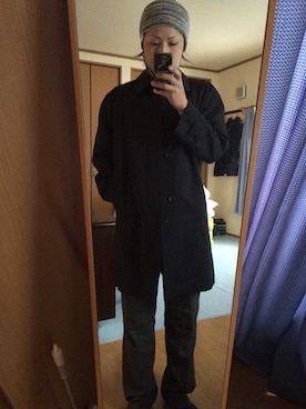 「uniform experiment」｜「アイテム（ニットキャップ/ビーニー）」を使った、オクシンさん（メンズ・170cm）の冬コーディネート