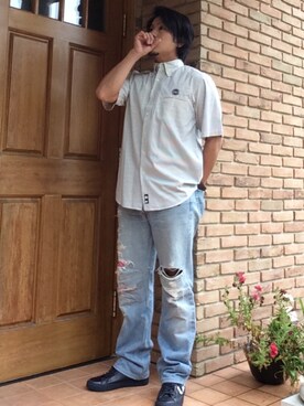 「uniform experiment」｜「アイテム（アクセサリー）」を使った、オクシンさん（メンズ・170cm）の夏コーディネート