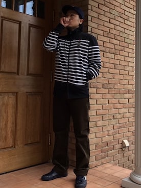 「uniform experiment」｜「アイテム（ジャージ）」を使った、オクシンさん（メンズ・170cm）の秋コーディネート