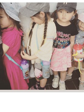 「Little deicy（リトルデイシー）のアイテム」を使った、mmmamyさん（キッズ・100cm）の夏コーディネート