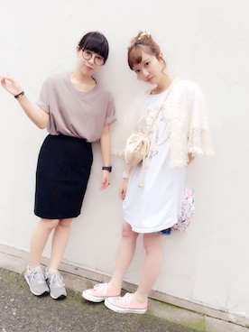 「ツーショット」｜まりんさん（レディース・155cm）の夏コーディネート